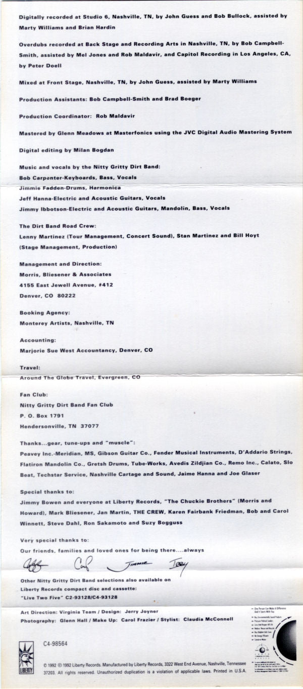 Nitty Gritty Dirt Band : Not Fade Away (Cass, Album, Dol)