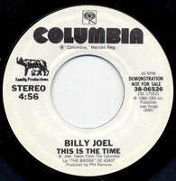 Billy Joel : This Is The Time (7", Single, Promo, Styrene)