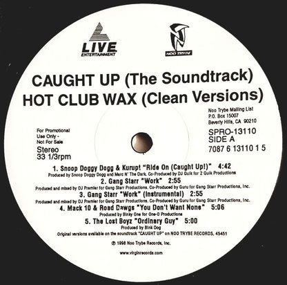 Various : Caught Up (The Soundtrack) Hot Club Wax (12", Promo, Cle)