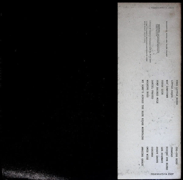 Various : Old Time Music At Clarence Ashley's - Part 2 (LP, Album)