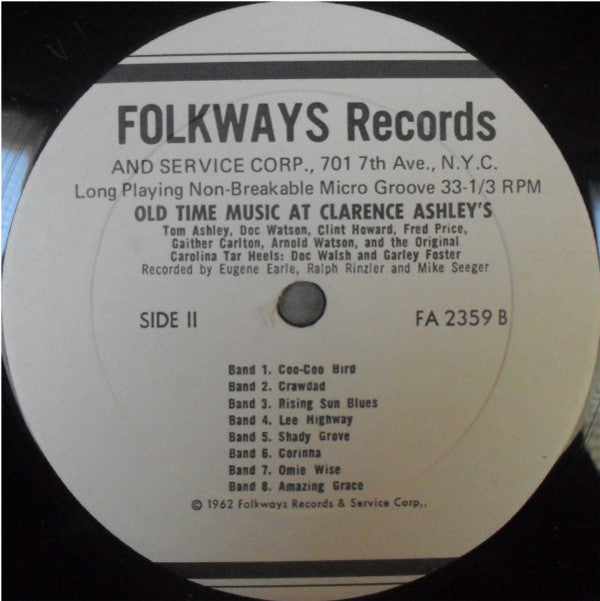 Various : Old Time Music At Clarence Ashley's - Part 2 (LP, Album)