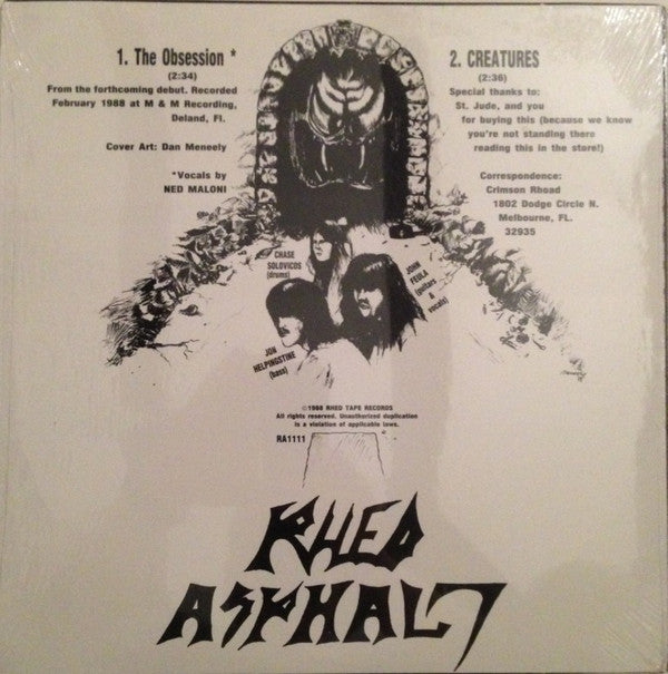 Rhed Asphalt : The Obsession (12")
