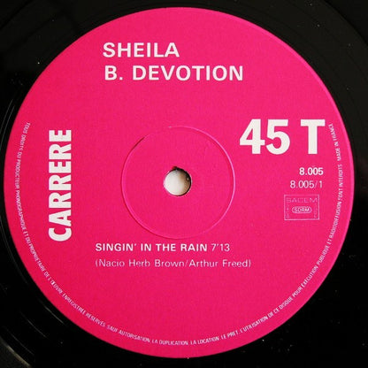 Sheila & B. Devotion : Singin' In The Rain  (12", Maxi)
