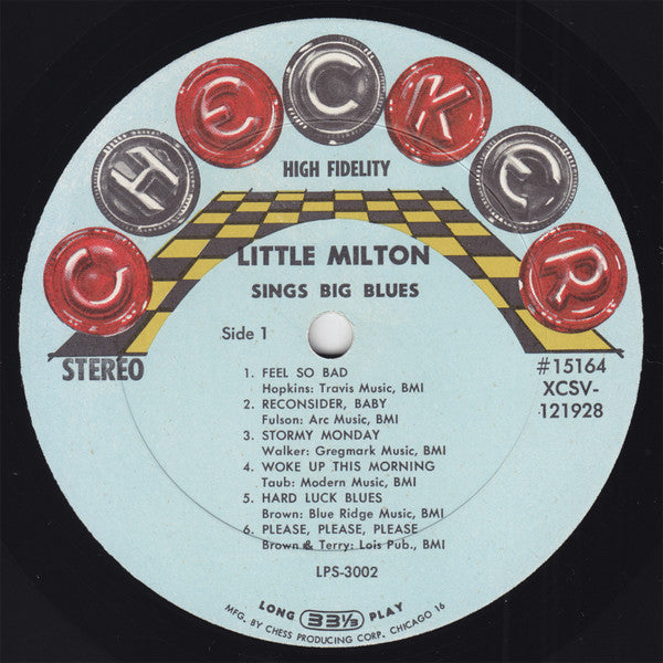 Little Milton : Sings Big Blues (LP, Album)