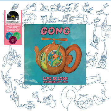 Gong - Live In Lyon, December 14, 1972 (RSD 2023, Lava Lamp Effect Clear Blue, Green & Purple Color Vinyl)