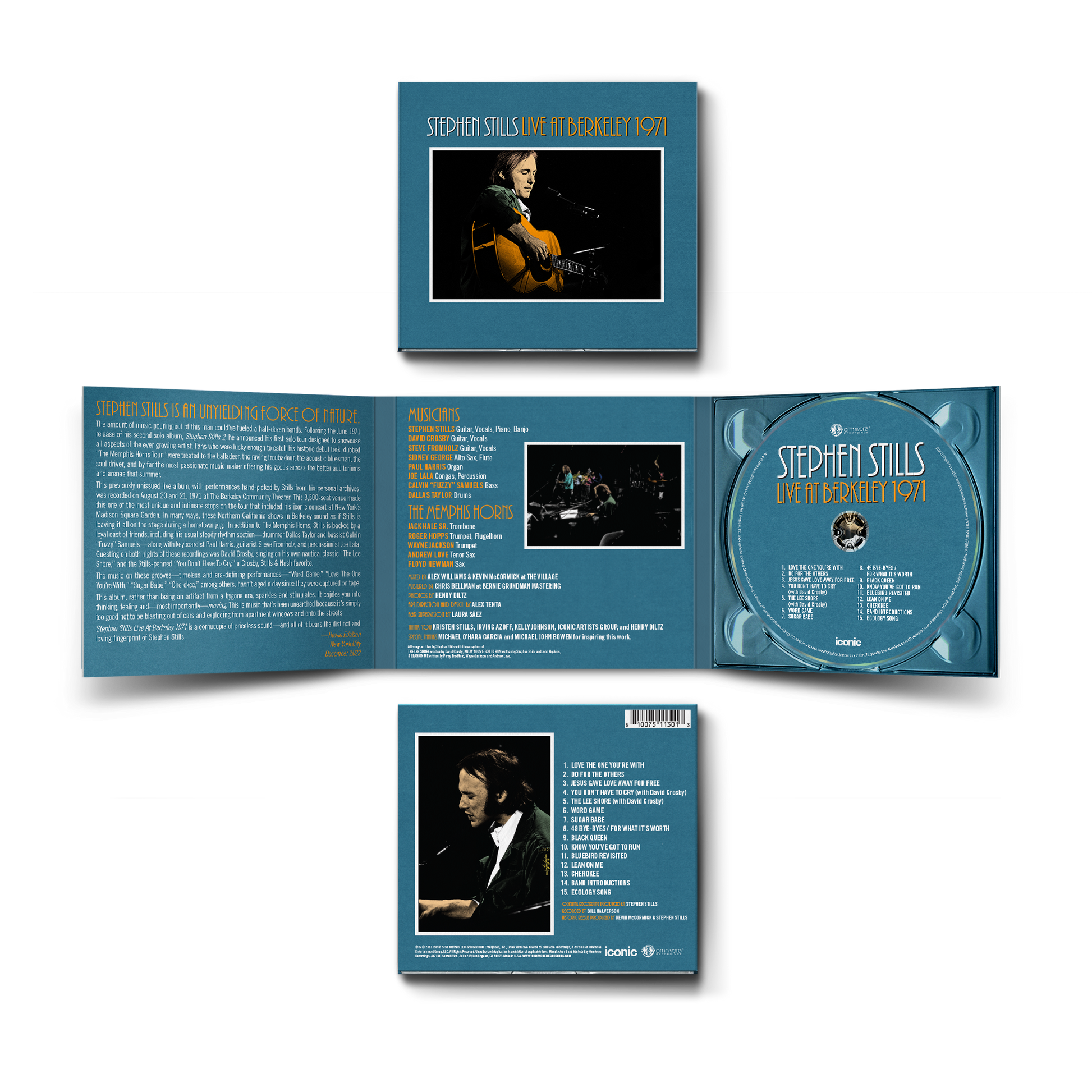 Stephen Stills - Live At Berkeley 1971 (CD) UPC: 810075113013 