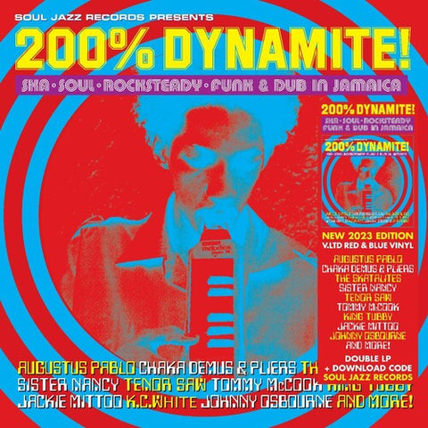 Soul Jazz Records Presents - 200% DYNAMITE! Ska, Soul, Rocksteady, Funk & Dub in Jamaica (RSD 2023, 2LP Colored Vinyl)