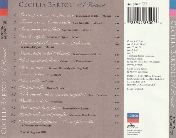 Cecilia Bartoli : A Portrait (CD, Album, Comp)