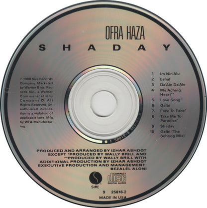 Ofra Haza : Shaday (CD, Album)
