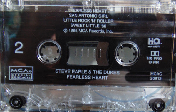 Steve Earle & The Dukes : Fearless Heart (Cass, Comp)