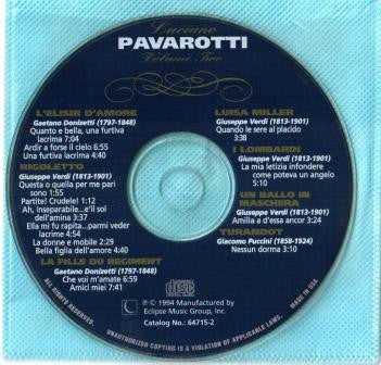 Luciano Pavarotti : Legendary Tenors: Luciano Pavarotti Vol. 2 (CD, Comp)
