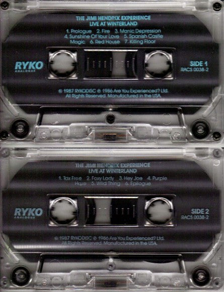 The Jimi Hendrix Experience : Live At Winterland (Cass, Album)