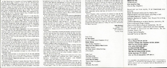 Stevie Ray Vaughan & Double Trouble : In The Beginning (Cass, Album)