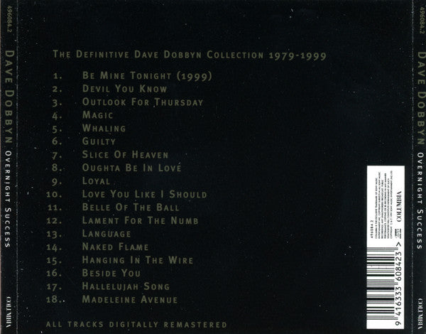 Dave Dobbyn : Overnight Success (The Definitive Dave Dobbyn Collection) (CD, Comp, RM)