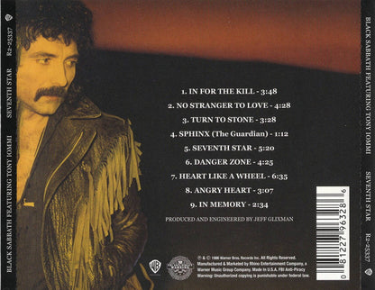 Black Sabbath Featuring Tony Iommi : Seventh Star (CD, Album, RE)