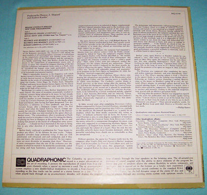 Pierre Boulez / Hector Berlioz / The New York Philharmonic Orchestra : Boulez Conducts Berlioz (LP, Album, Quad)