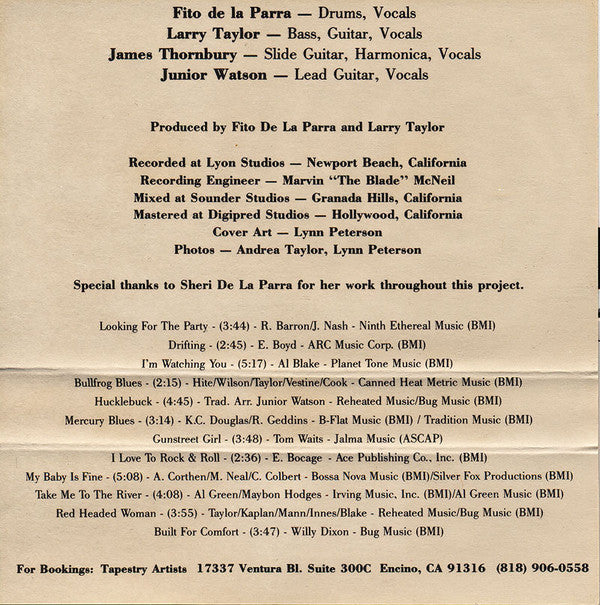 Canned Heat : Reheated (Cass, Album)