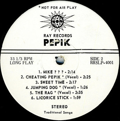 Spinavy Pepik : Špinavy Pepík Sings In Jail (LP, Album)