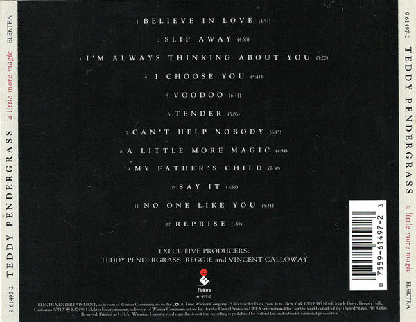 Teddy Pendergrass : A Little More Magic (CD, Album)
