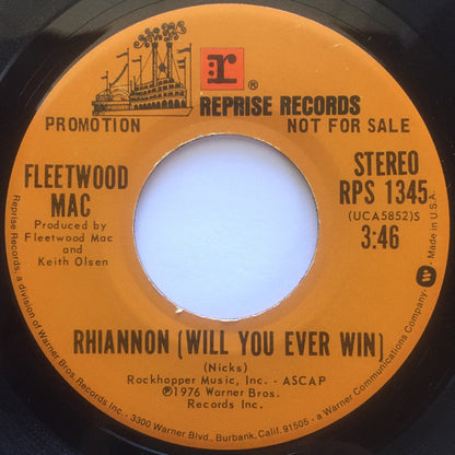 Fleetwood Mac : Rhiannon (Will You Ever Win) (7", Single, Mono, Promo)