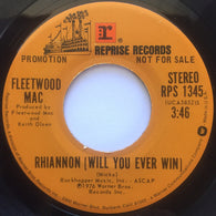 Fleetwood Mac : Rhiannon (Will You Ever Win) (7", Single, Mono, Promo)