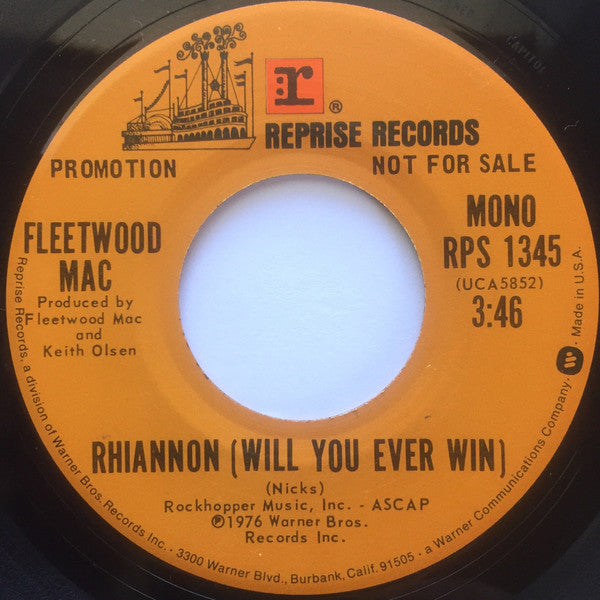 Fleetwood Mac : Rhiannon (Will You Ever Win) (7", Single, Mono, Promo)