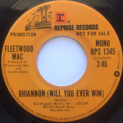 Fleetwood Mac : Rhiannon (Will You Ever Win) (7", Single, Mono, Promo)