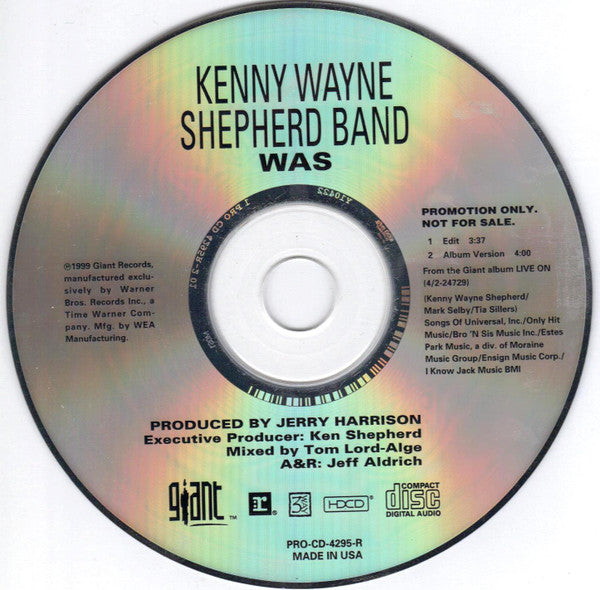 Kenny Wayne Shepherd Band : Was (HDCD, Single, Promo)