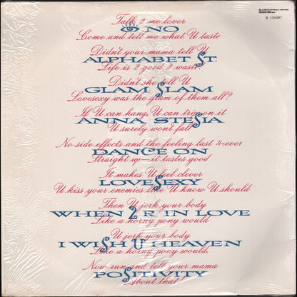 Prince : Lovesexy (LP, Album, Club, BMG)