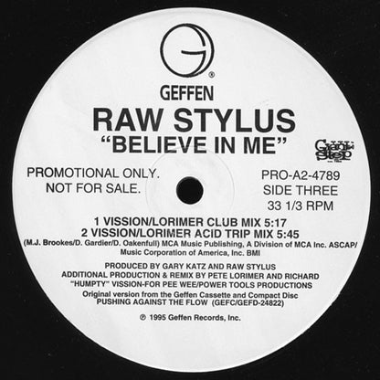 Raw Stylus : Believe In Me (2x12", Promo)