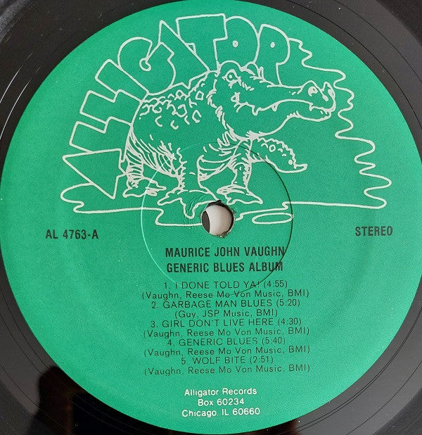 Maurice John Vaughn : Generic Blues Album (LP)