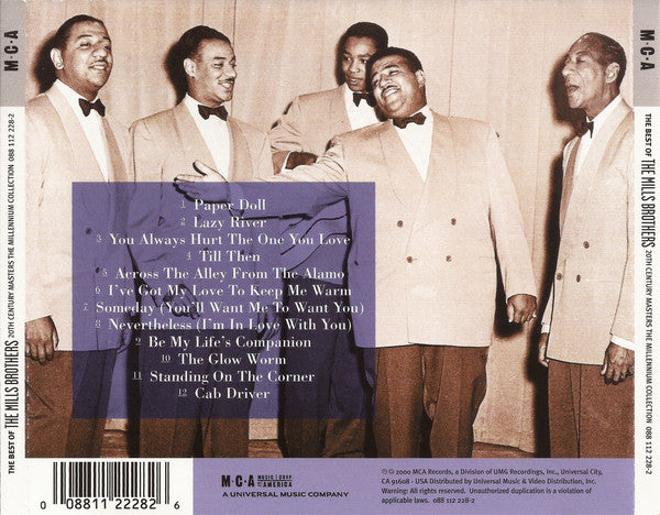 The Mills Brothers : The Best Of The Mills Brothers (CD, Comp)