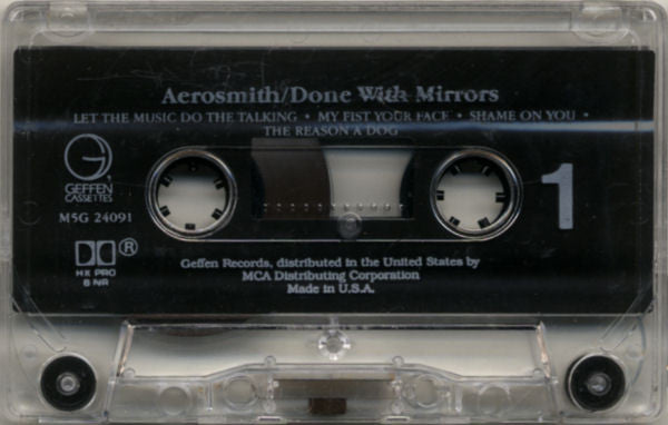Aerosmith : Done With Mirrors (Cass, Album, RE, Dol)