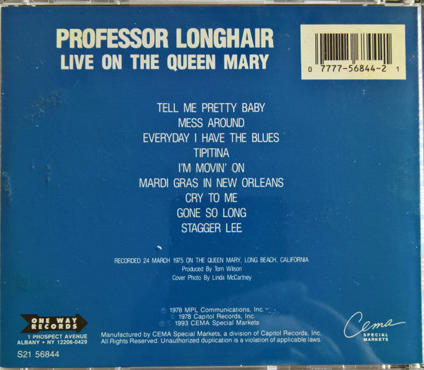 Professor Longhair : Live On The Queen Mary (CD, Album)