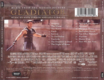 Hans Zimmer And Lisa Gerrard : Gladiator (Music From The Motion Picture) (CD, Album)
