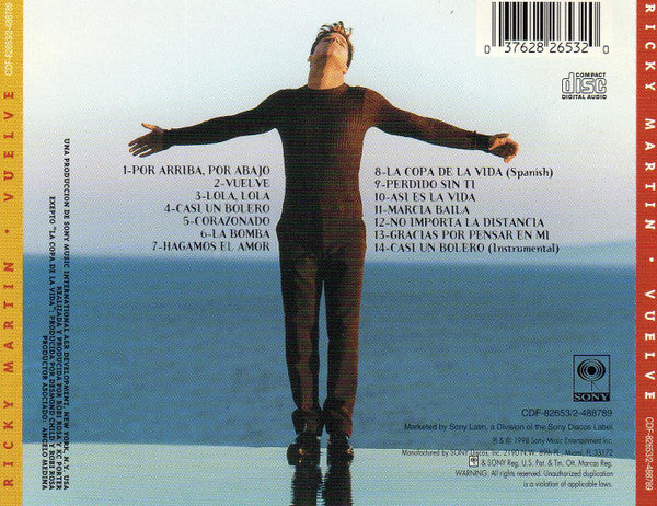 Ricky Martin : Vuelve (CD, Album)