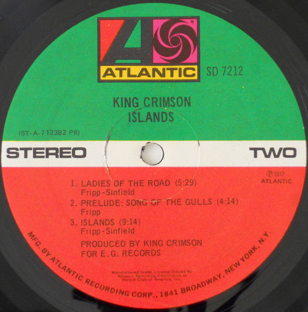 King Crimson : Islands (LP, Album, Club, Gat)