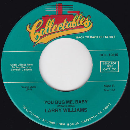 Larry Williams (3) : Bony Moronie / You Bug Me, Baby (7", Single, RE)
