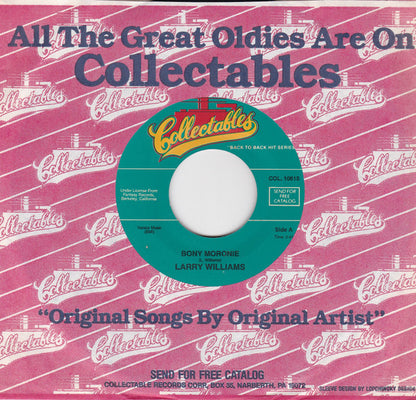 Larry Williams (3) : Bony Moronie / You Bug Me, Baby (7", Single, RE)