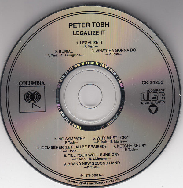 Peter Tosh : Legalize It (CD, Album, RE, Pit)