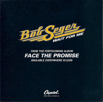 Bob Seger : Wait For Me (CD, Single, Promo)