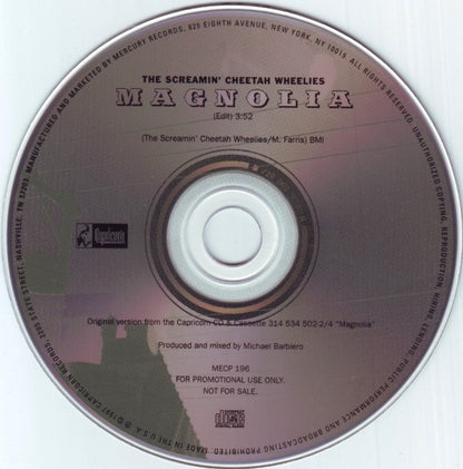 The Screamin' Cheetah Wheelies : Magnolia (CD, Single, Promo)