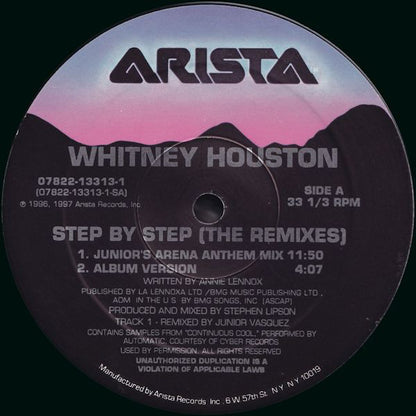 Whitney Houston : Step By Step (The Remixes) (2x12")