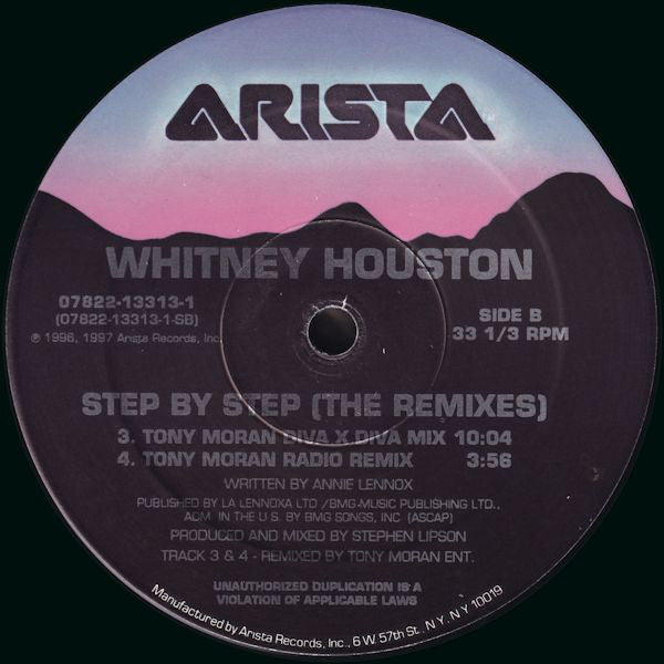 Whitney Houston : Step By Step (The Remixes) (2x12")