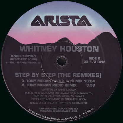 Whitney Houston : Step By Step (The Remixes) (2x12")