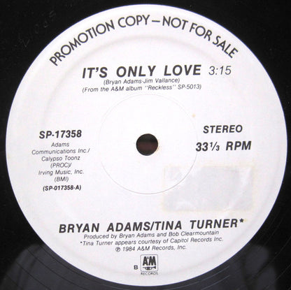 Bryan Adams / Tina Turner : It's Only Love (12", Single, Promo)