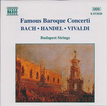 Johann Sebastian Bach, Georg Friedrich Händel, Antonio Vivaldi, Budapest Strings : Famous Baroque Concerti (CD, Album)