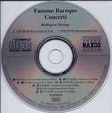 Johann Sebastian Bach, Georg Friedrich Händel, Antonio Vivaldi, Budapest Strings : Famous Baroque Concerti (CD, Album)