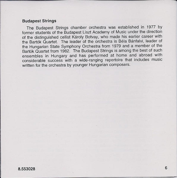 Johann Sebastian Bach, Georg Friedrich Händel, Antonio Vivaldi, Budapest Strings : Famous Baroque Concerti (CD, Album)