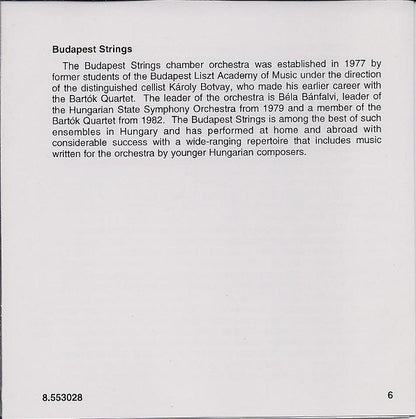 Johann Sebastian Bach, Georg Friedrich Händel, Antonio Vivaldi, Budapest Strings : Famous Baroque Concerti (CD, Album)